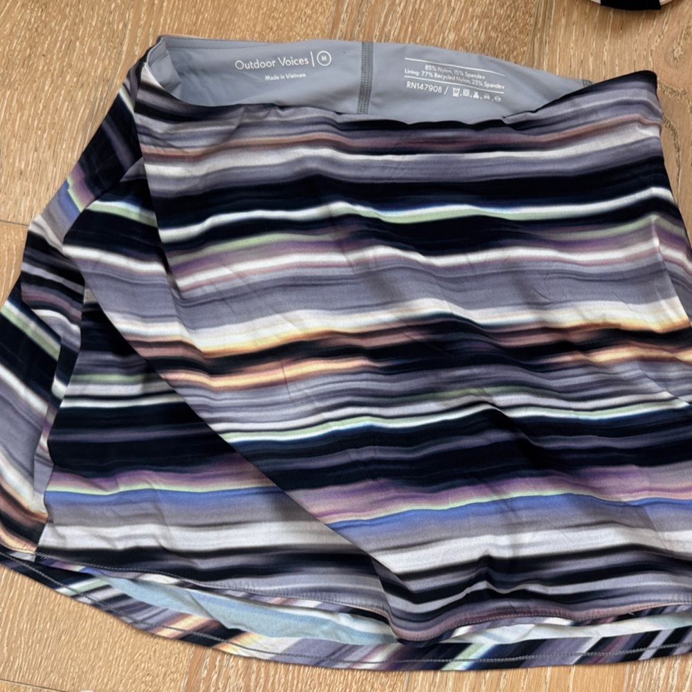 Outdoor Voices Multicolor Striped Pencil Skirt